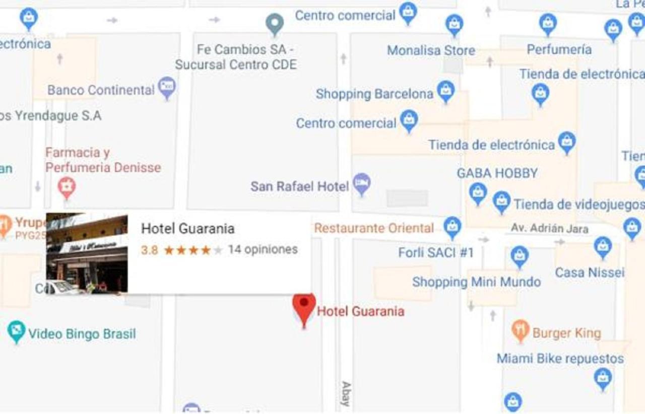 Hotel&Restaurante Guarania Ciudad del Este Exterior foto